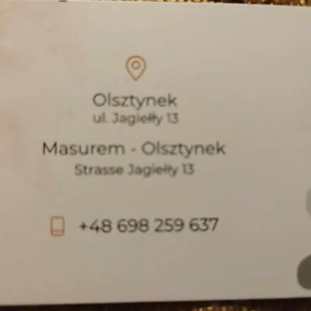Apartament Jagielly Olsztynek Exterior photo